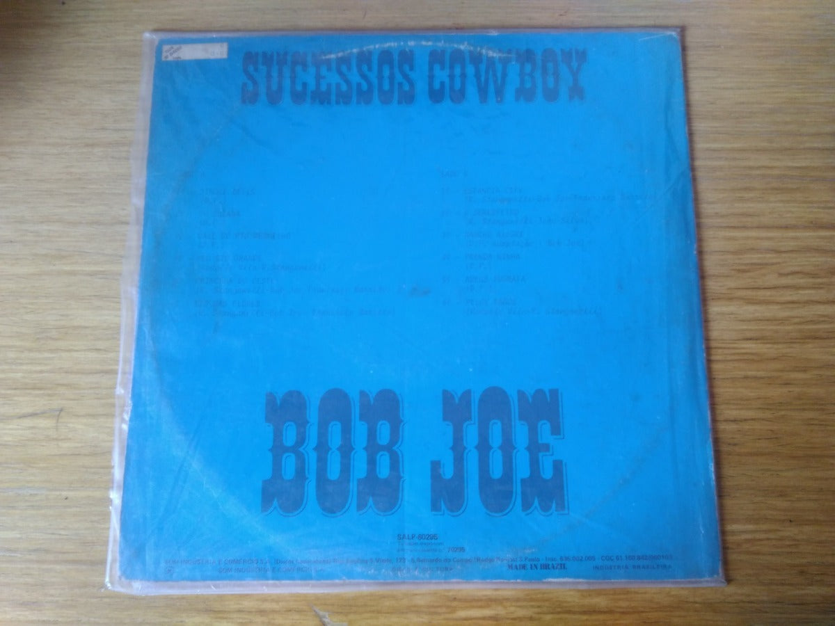 Lp Vinil Bob Joe - Sucessos Cowboy