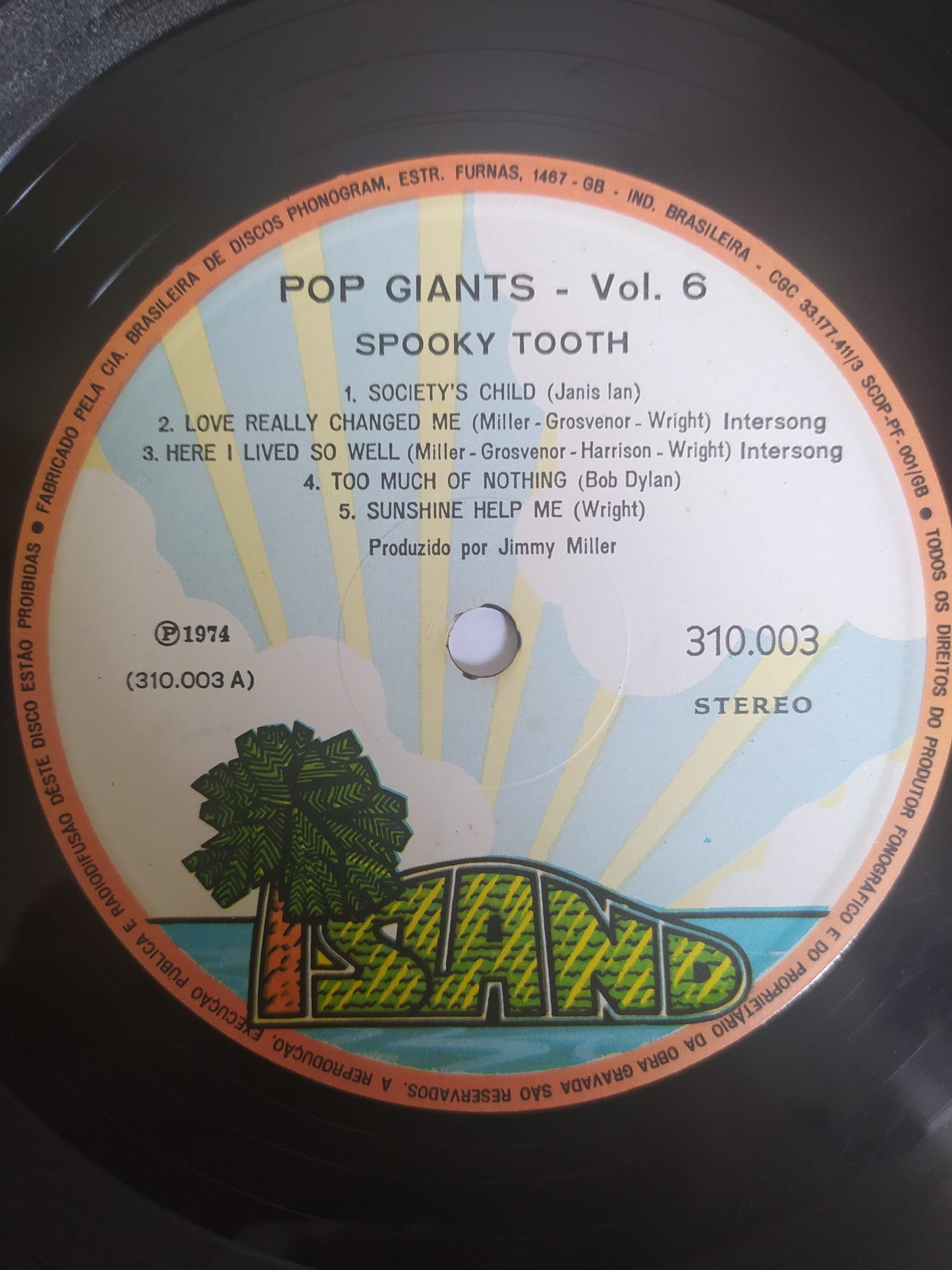 Lp Vinil Spooky Tooth Pop Giants Vol. 6