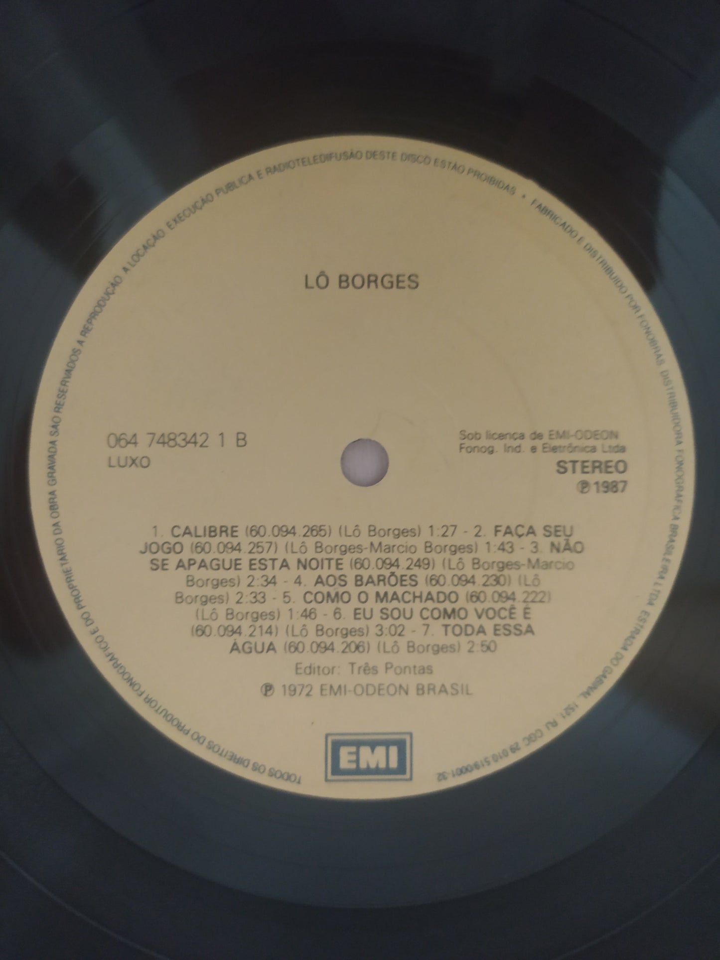 Lp Vinil Lô Borges 1972 Tênis
