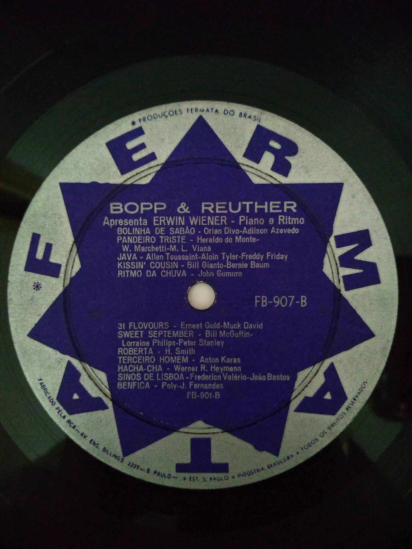 Lp Vinil Erwin Wiener Seleções Dançantes