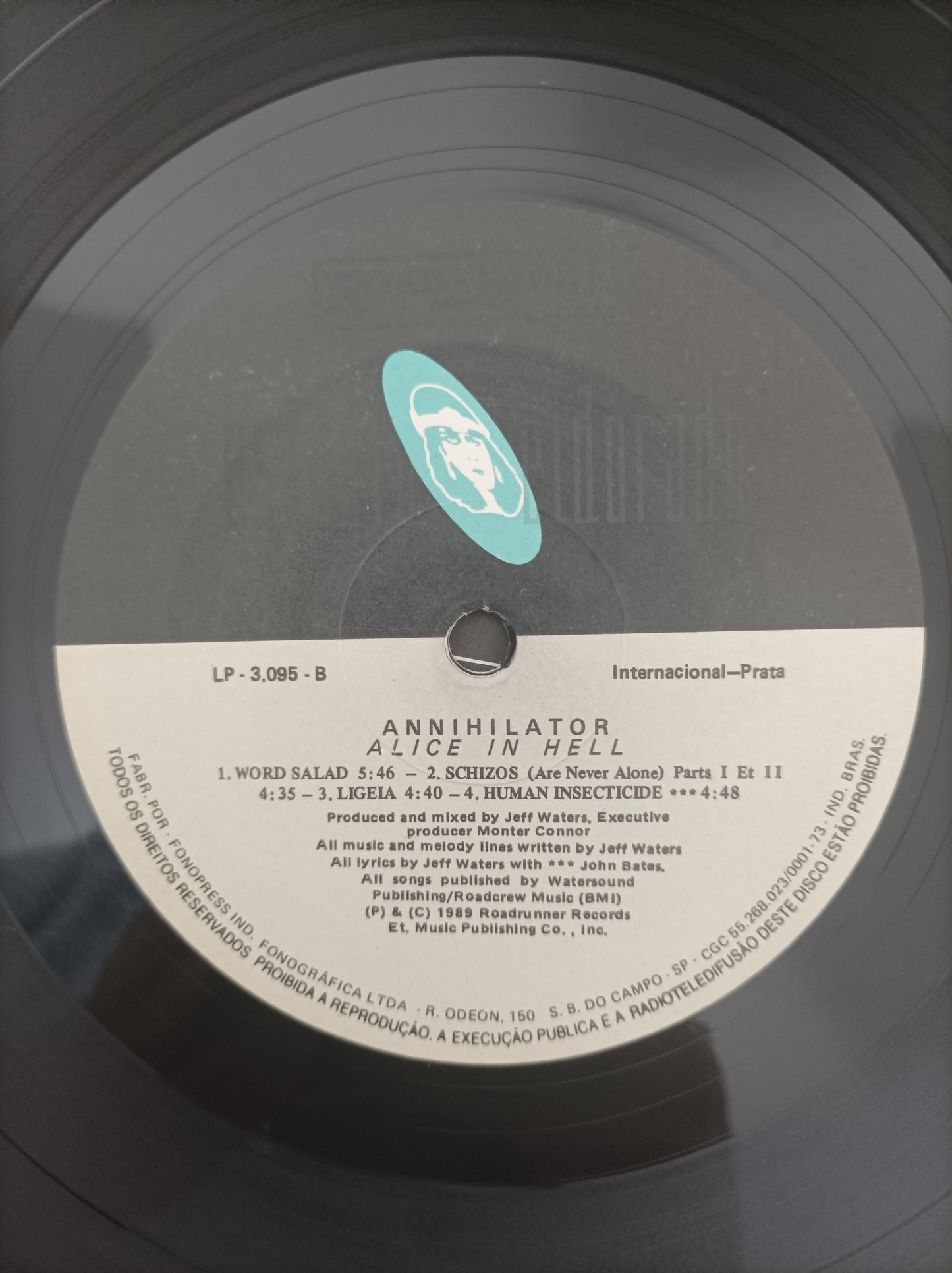Lp Vinil Annihilator Alice in Hell Com encarte