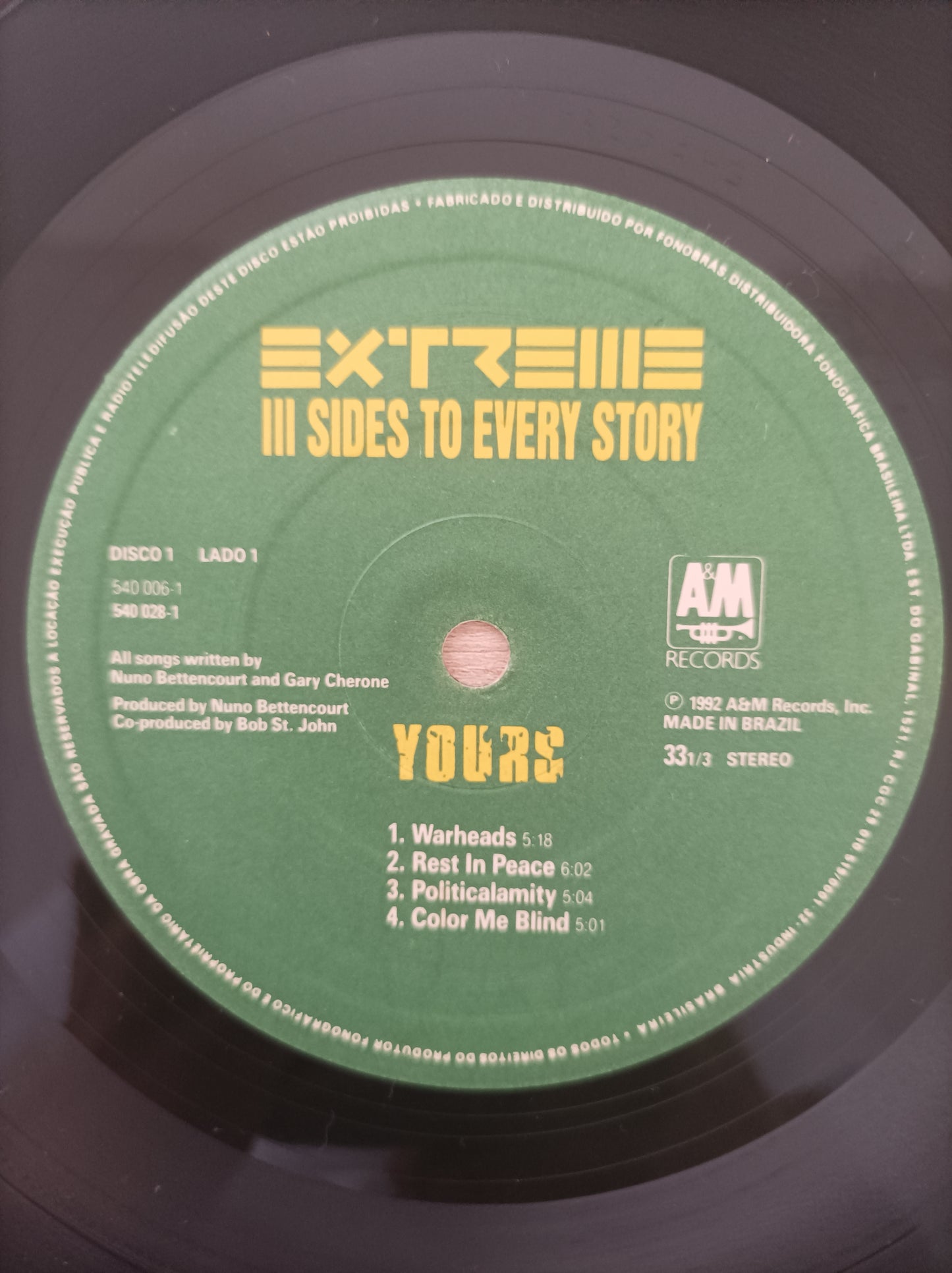 Lp Vinil Extreme III Sides to Every Story Duplo Com encarte