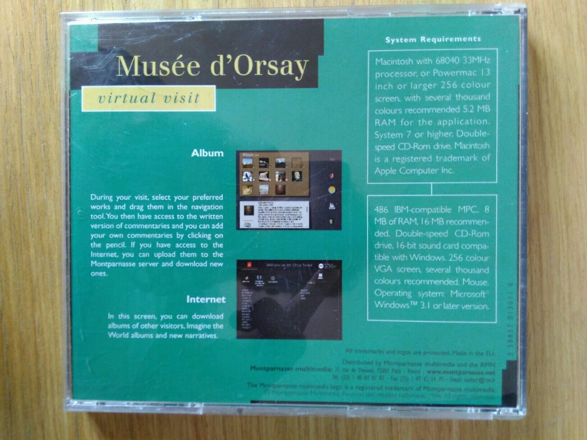 CD PC Musée D'orsay Virtual Visit