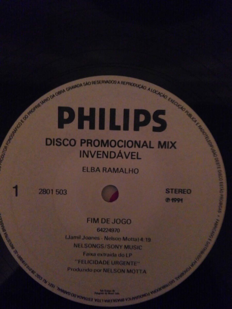 Lp Vinil Elba Ramalho Fim De Jogo Mix Promocional
