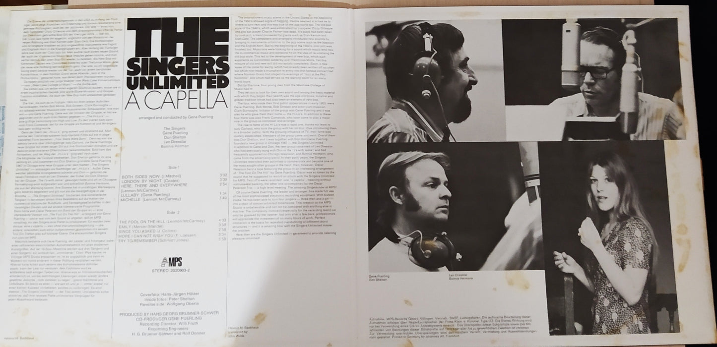 Lp Vinil The Singers Unlimited A Capella