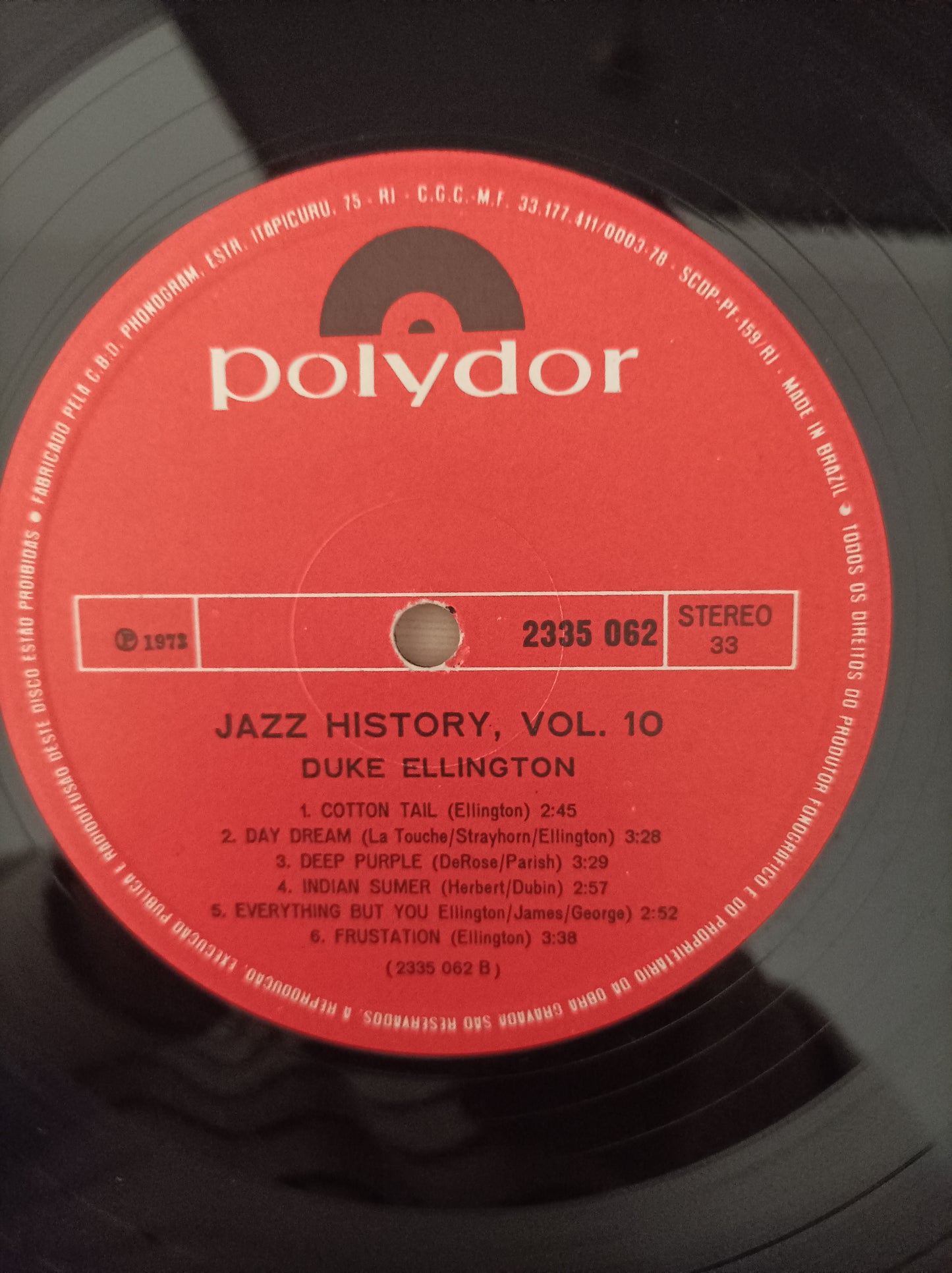Lp Vinil Duke Ellington Jazz History Vol. 10 Duplo
