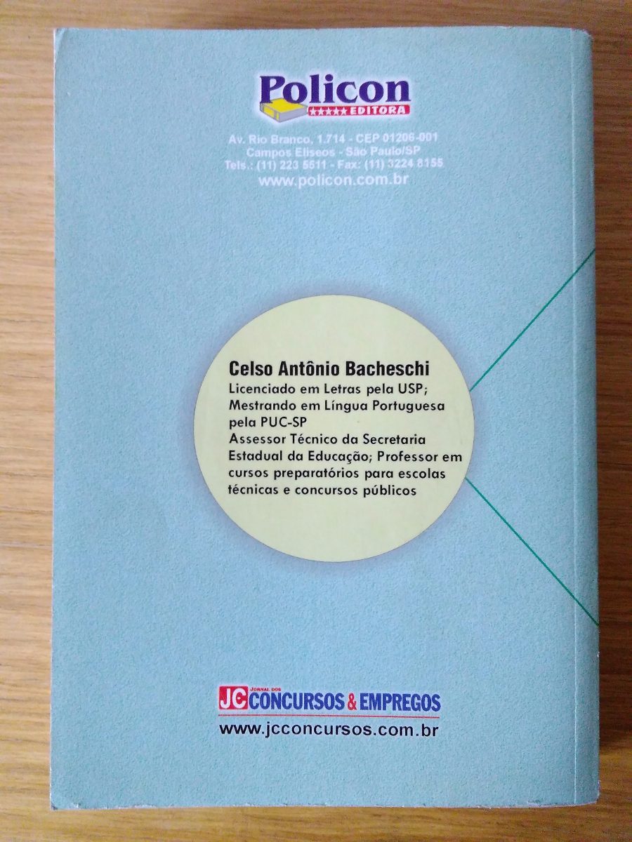 Livro Língua Portuguesa Teoria Celso A. Bacheschi