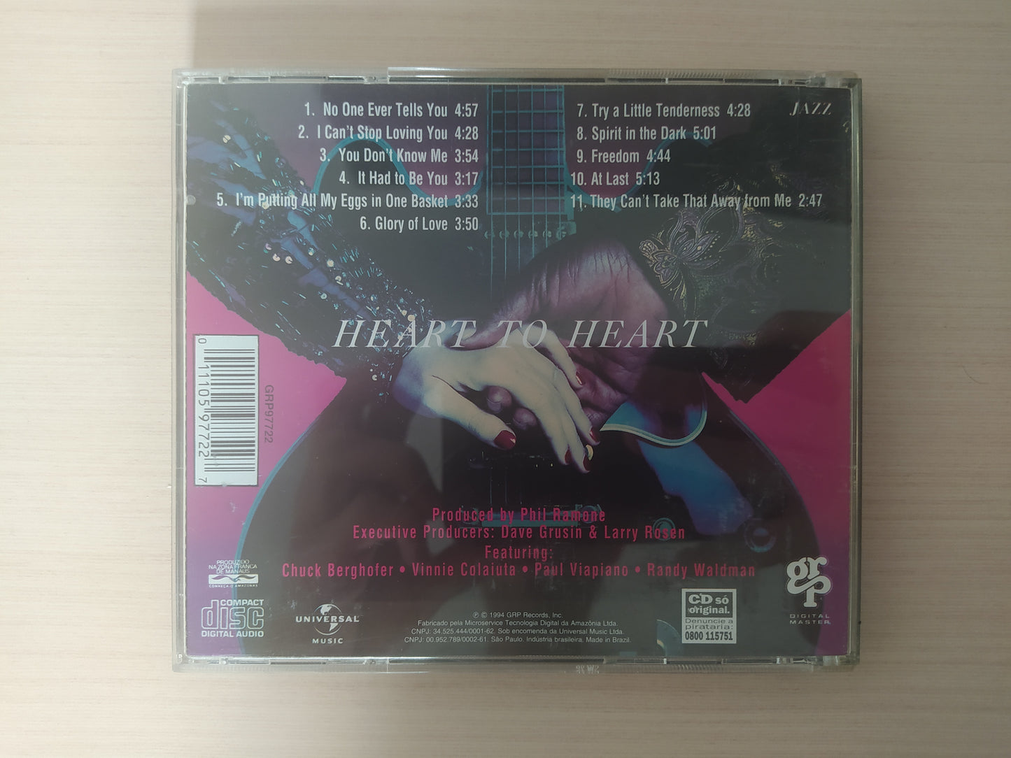 Cd Diane Schuur & B.B. King Heart To Heart