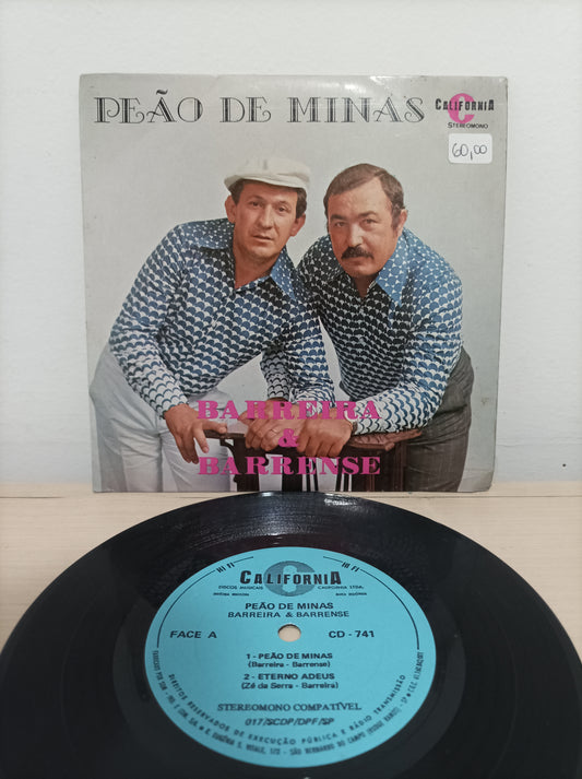 Vinil Compacto Barreira & Barrense Peão de Minas