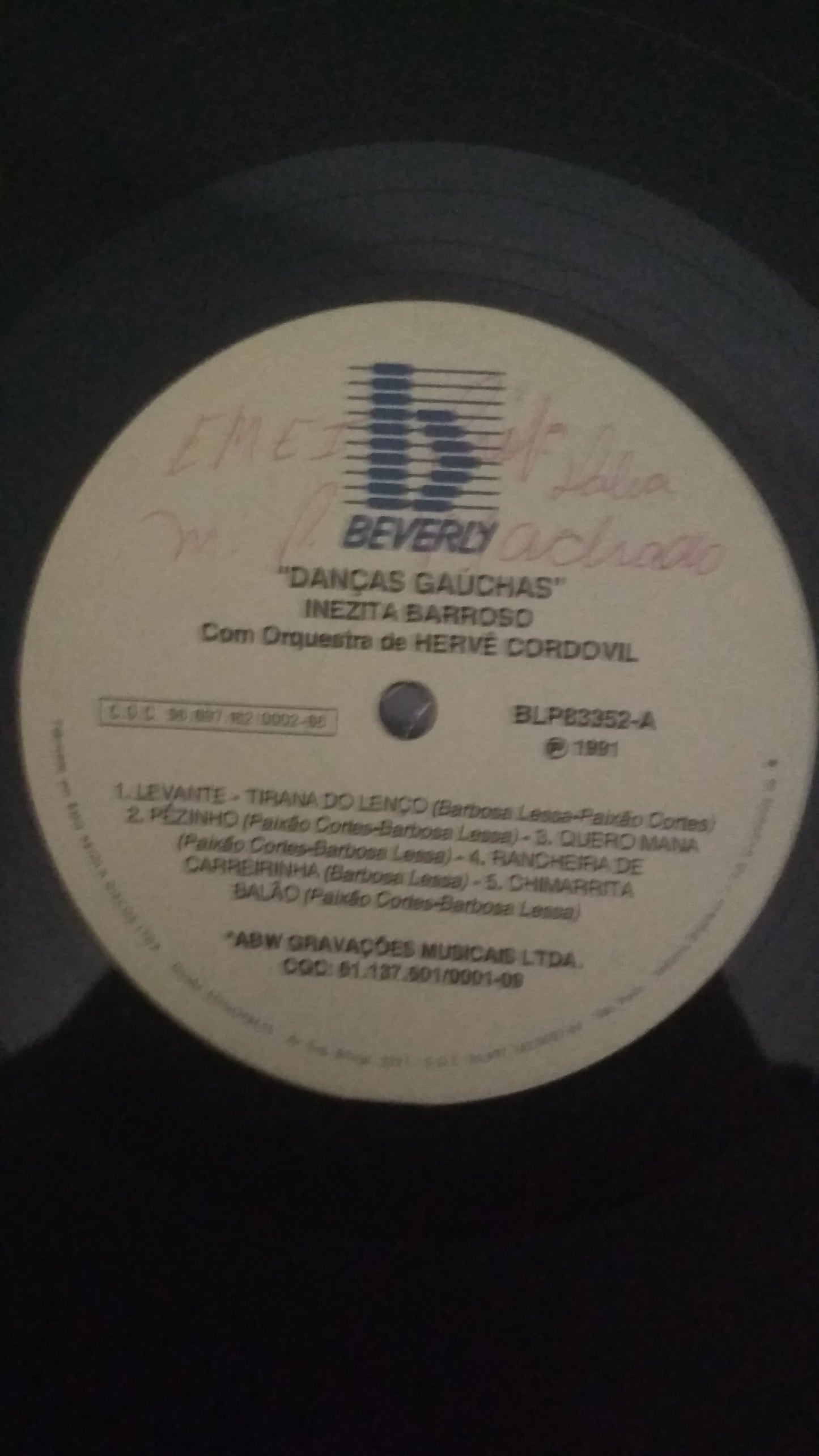 Lp Vinil Inezita Barroso Danças Gaúchas