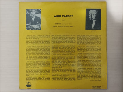 Lp Vinil Aldo Paridot Kodaly Sonata for Cello Alone