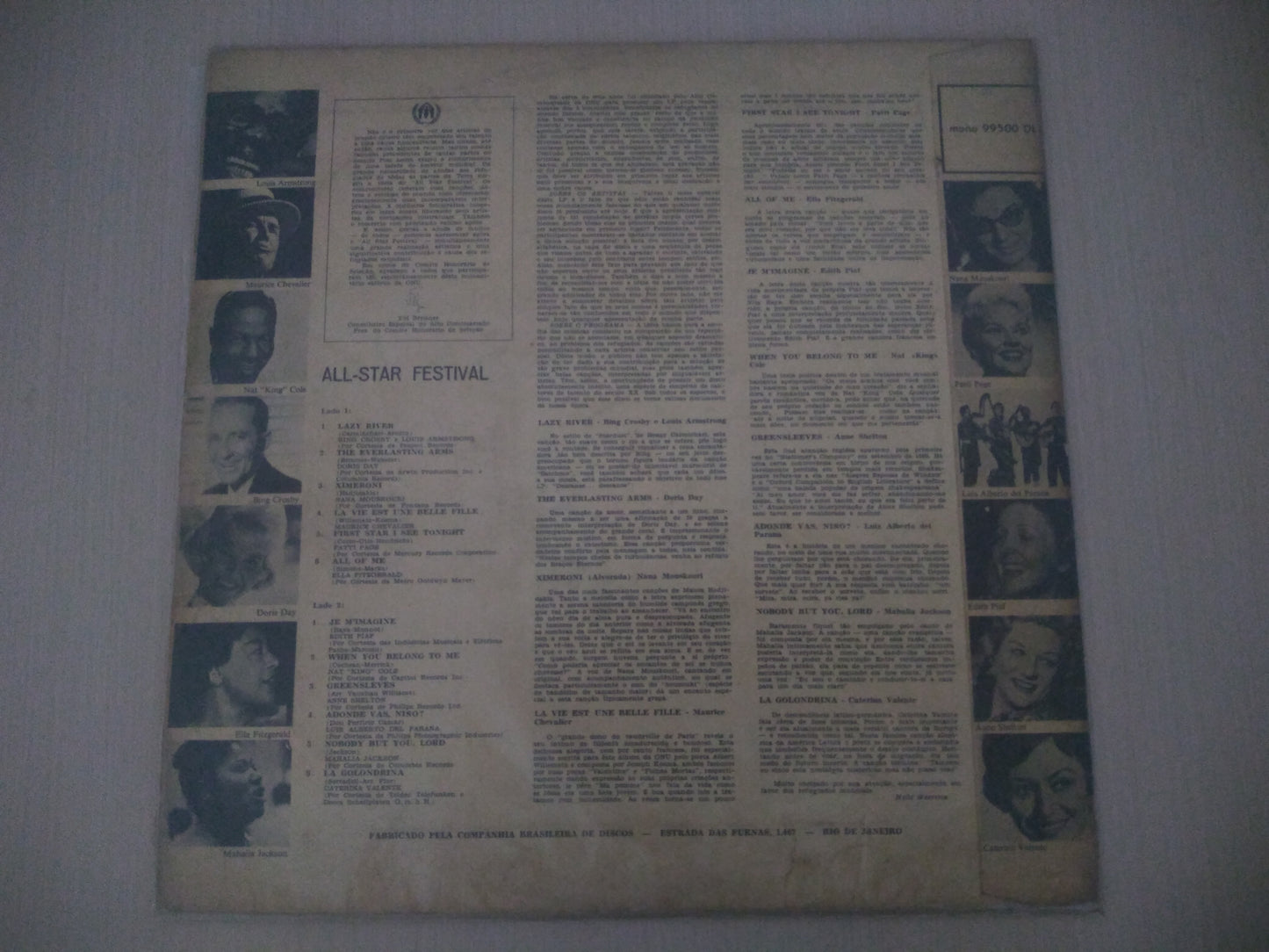 Lp Vinil All Star Festival