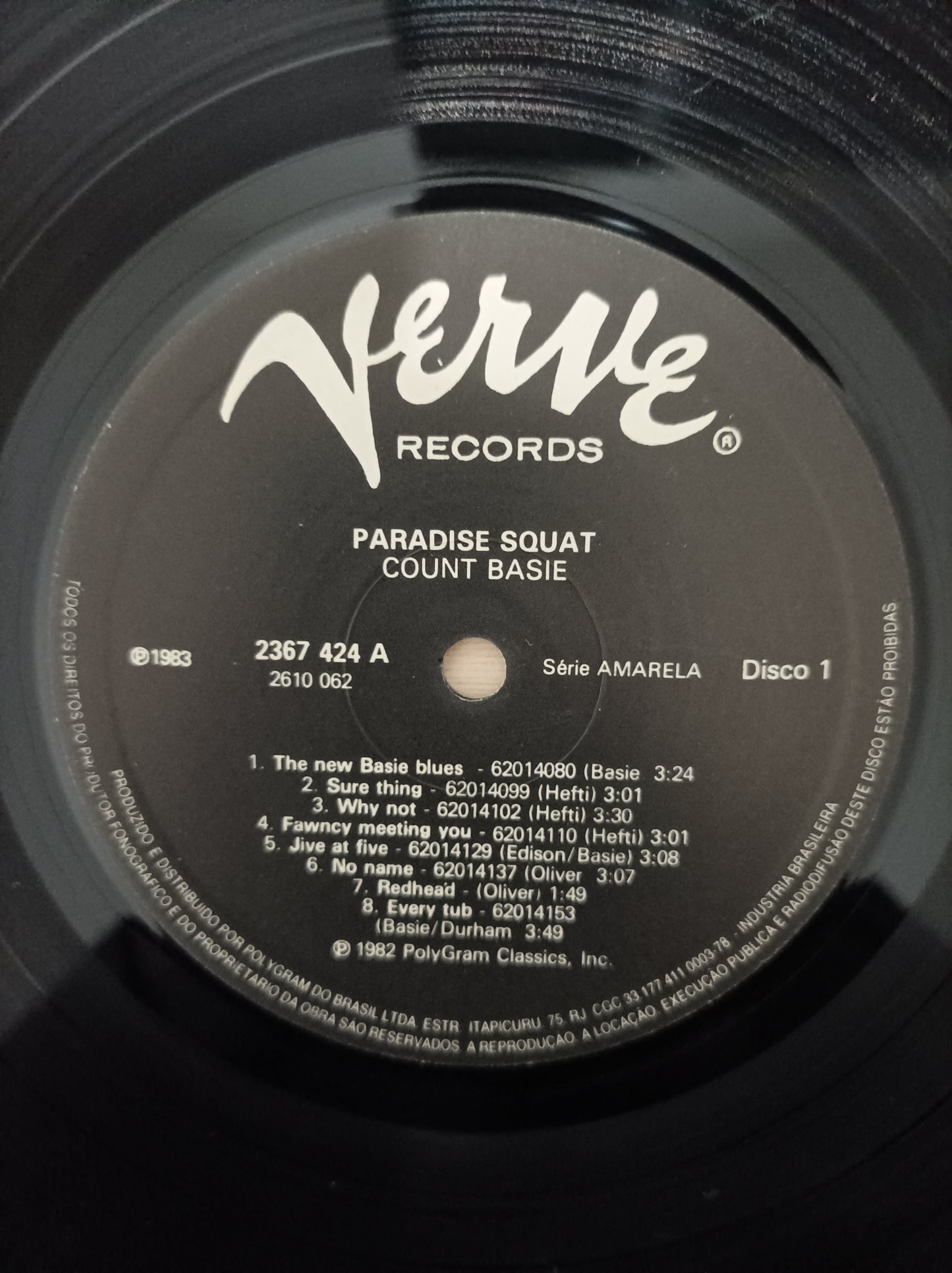 Lp Vinil Count Basie Paradise Squat Duplo