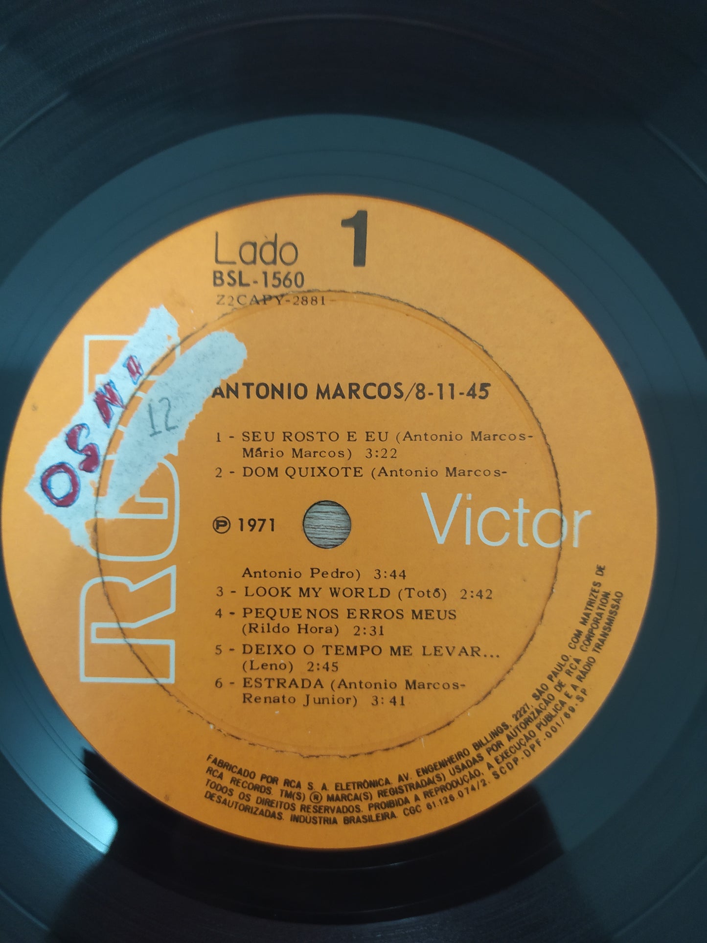 Lp Vinil Antonio Marcos 8 11 45
