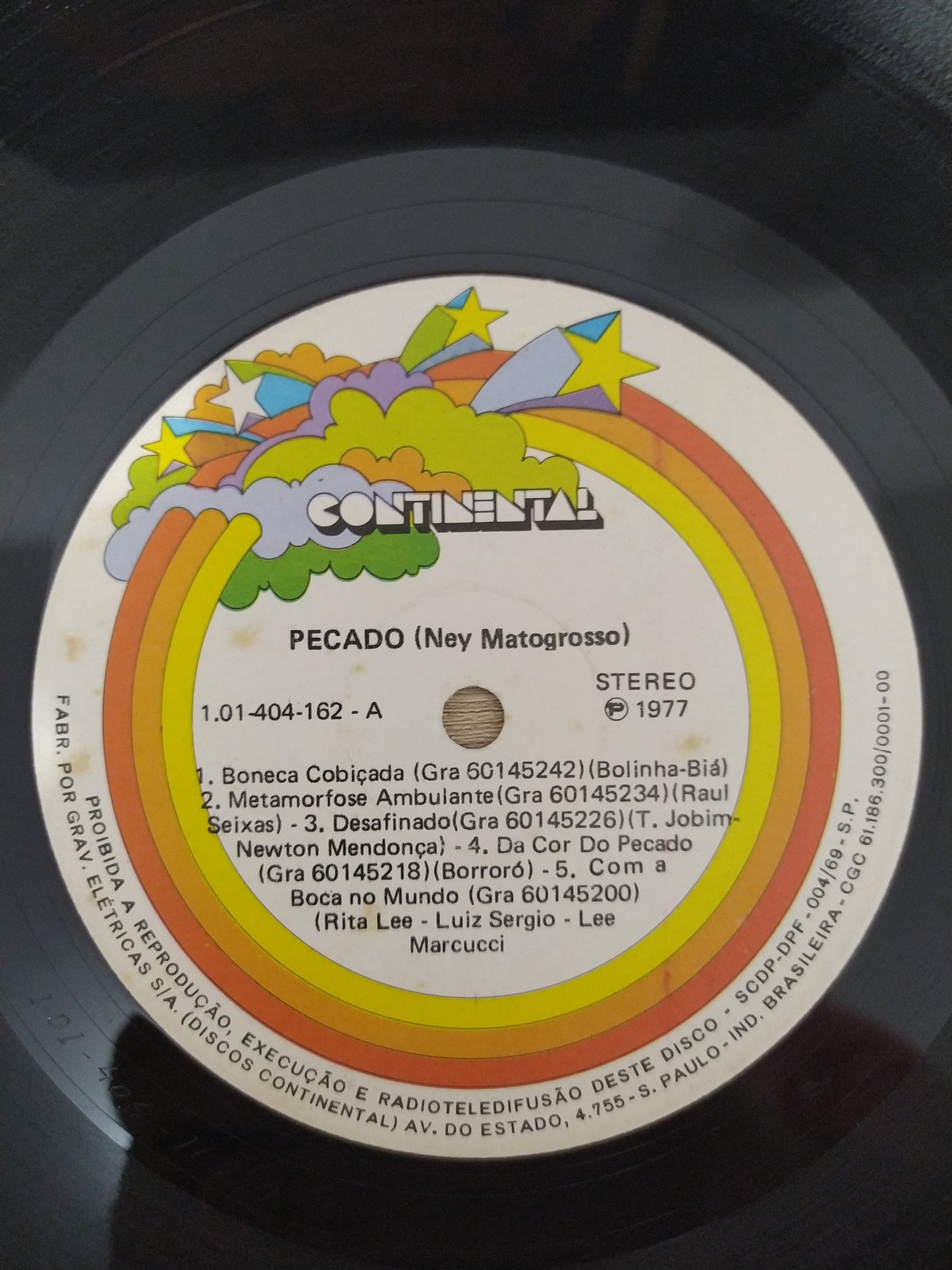 Lp Vinil Ney Matogrosso Pecado