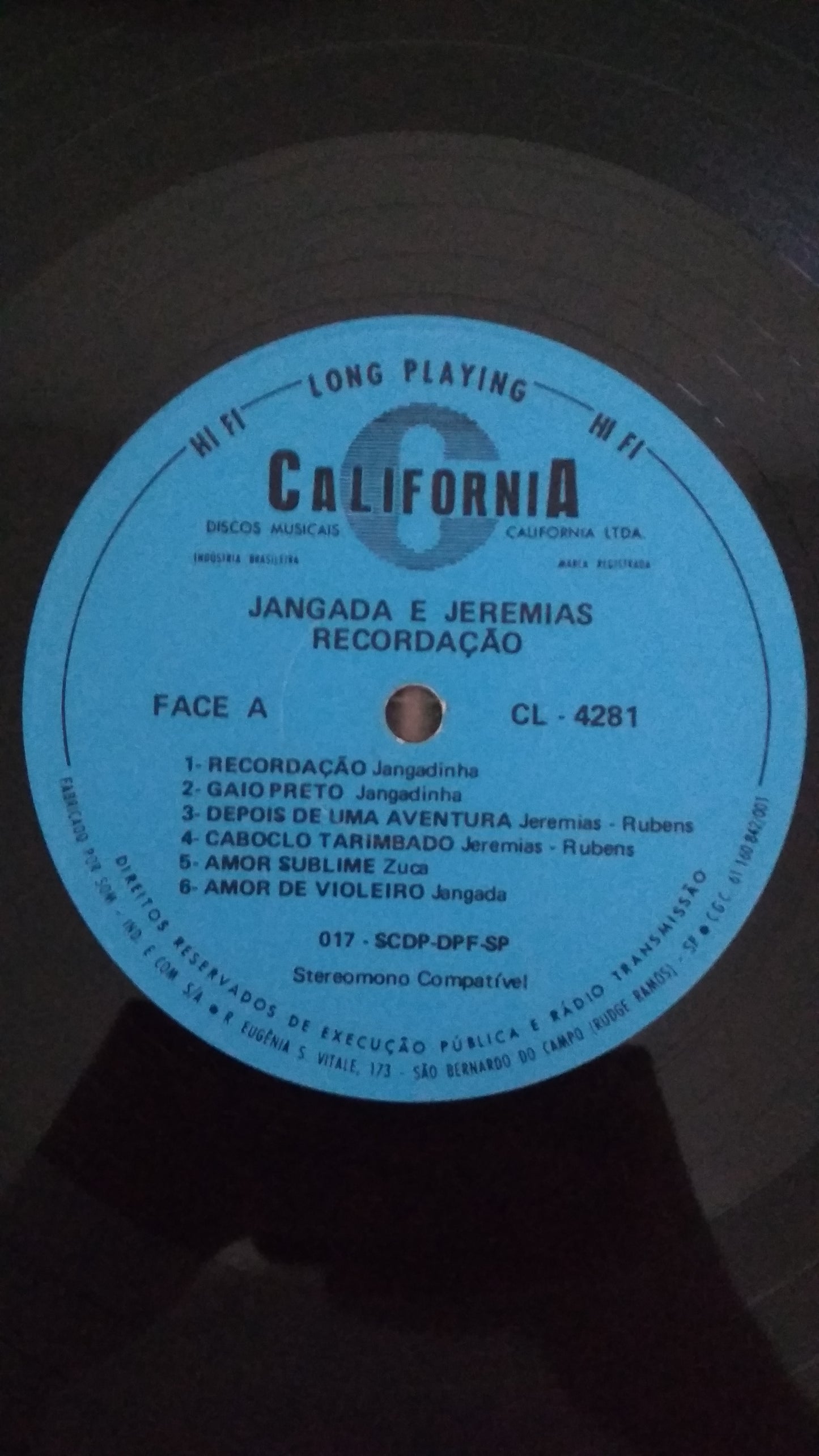 Lp Vinil Jangada e Jeremias Recordação