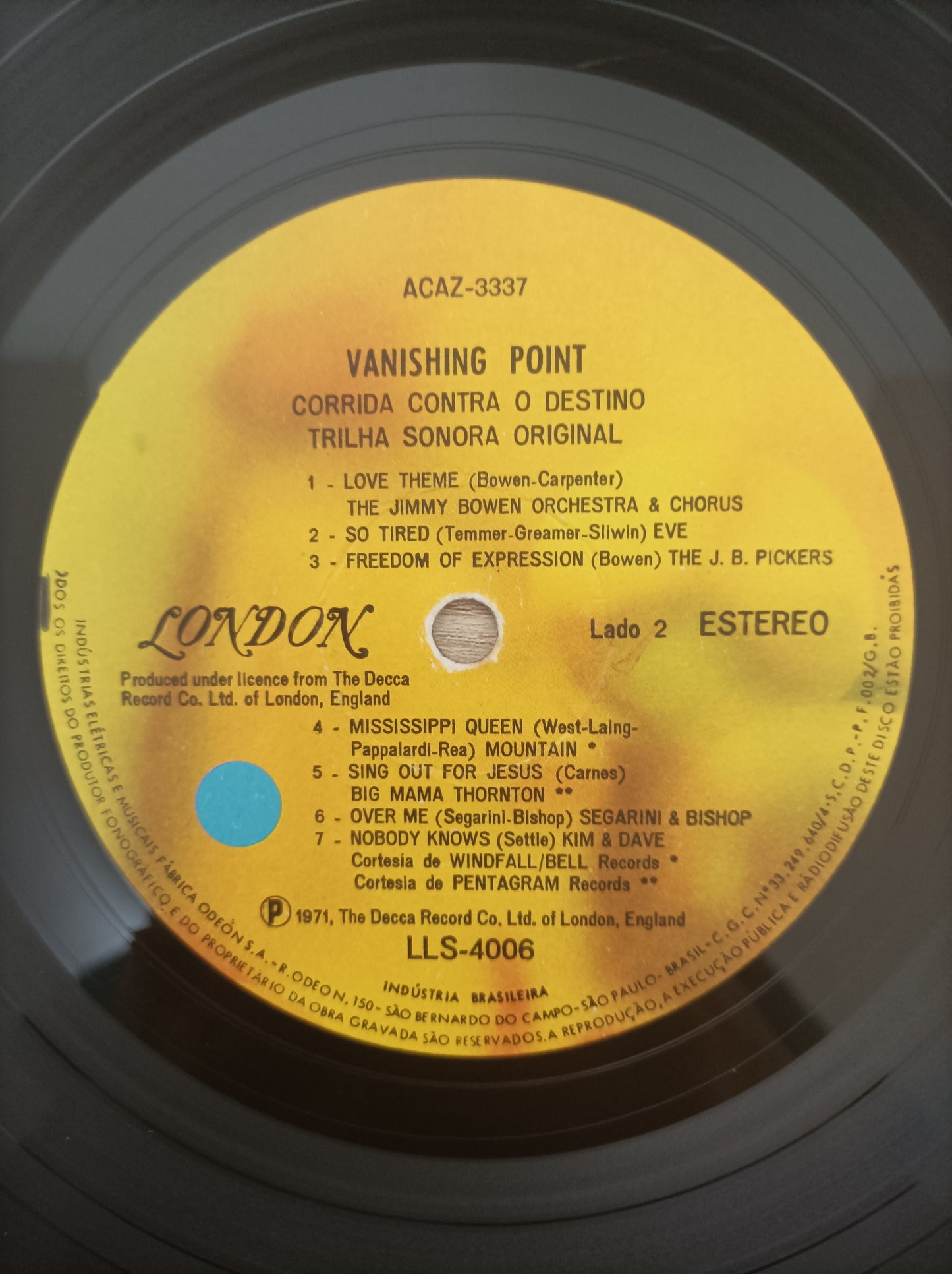 Lp Vinil Corrida Contra o Destino