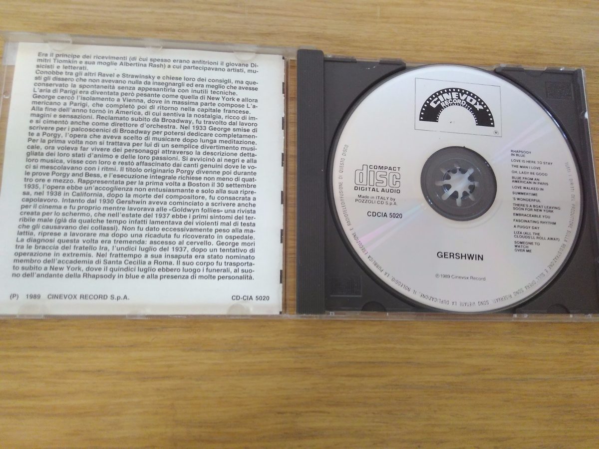 Cd Gershwin Soundtracks