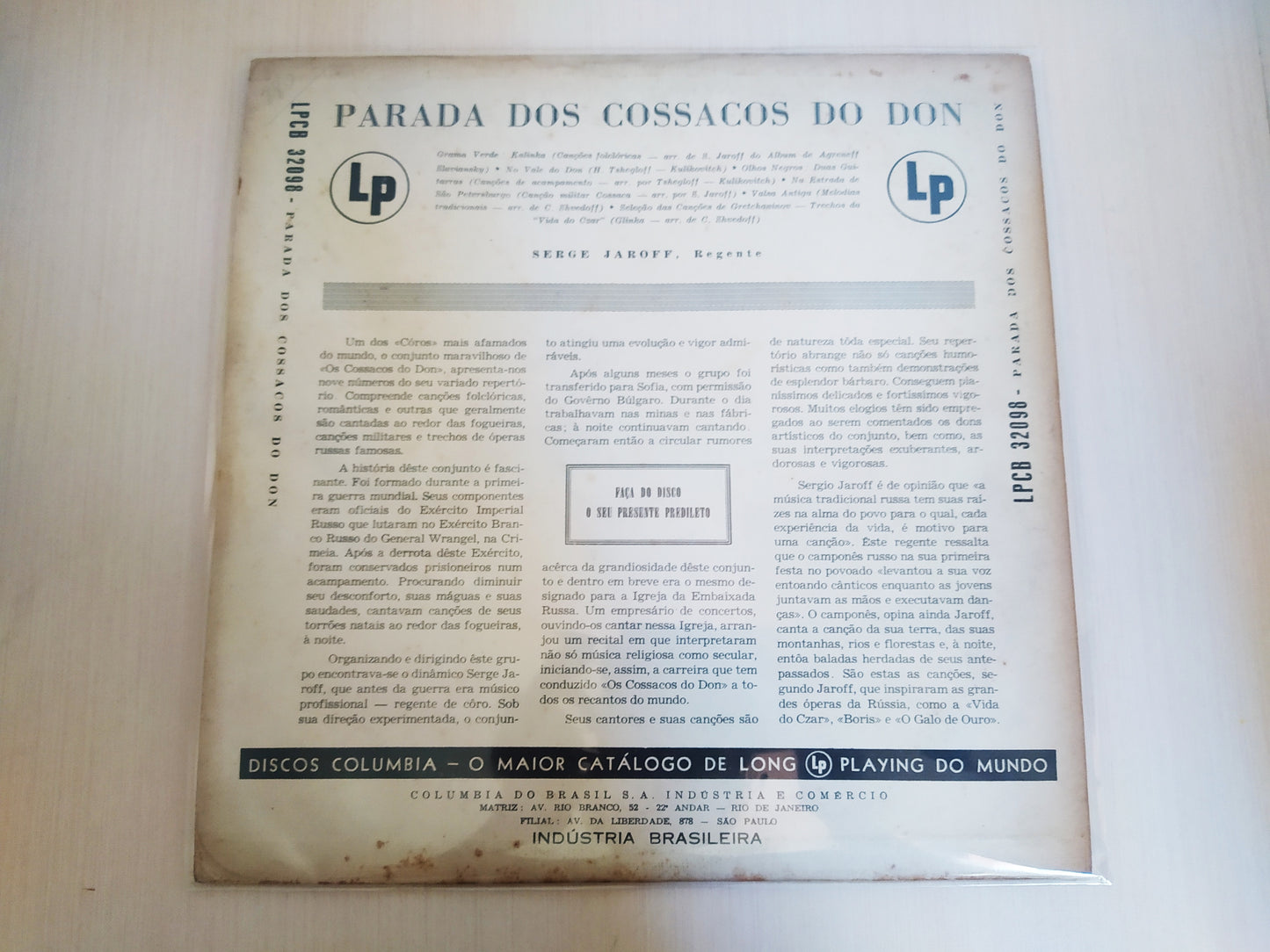 Lp Vinil Parada Dos Cossacos Do Don