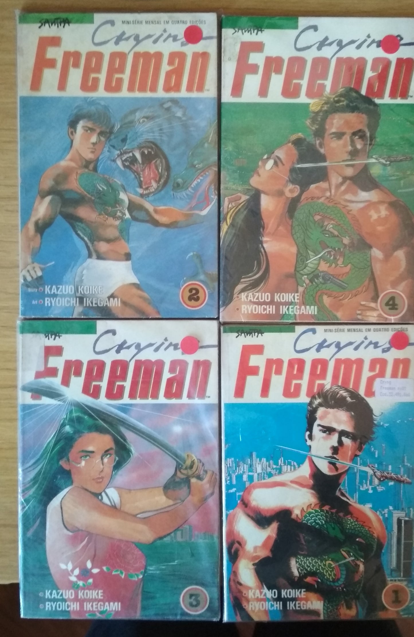 Hq Mangá Crying Freeman Nº 1 2 3 4