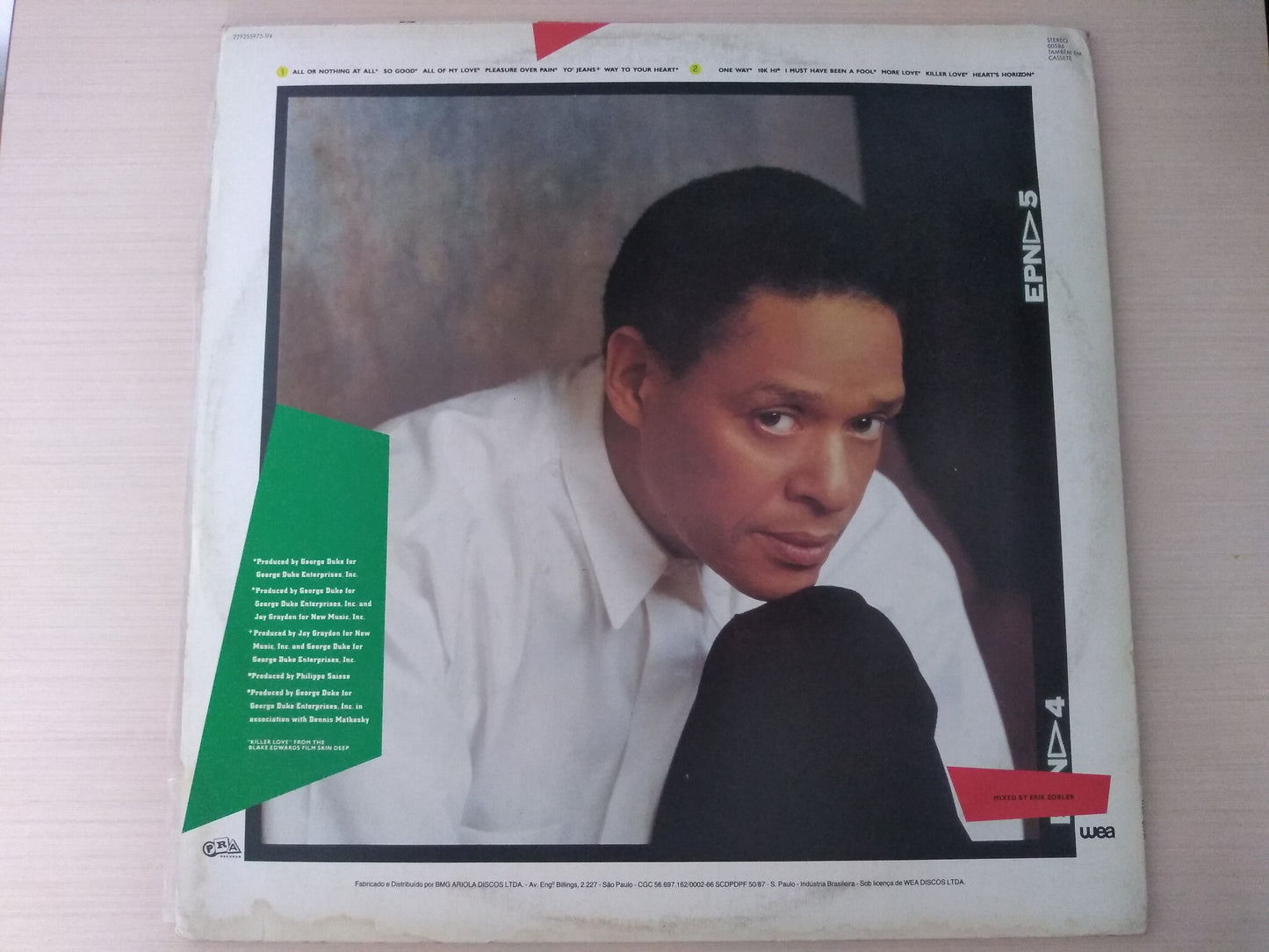 Lp Vinil Al Jarreau Heart's Horizon Com Encarte
