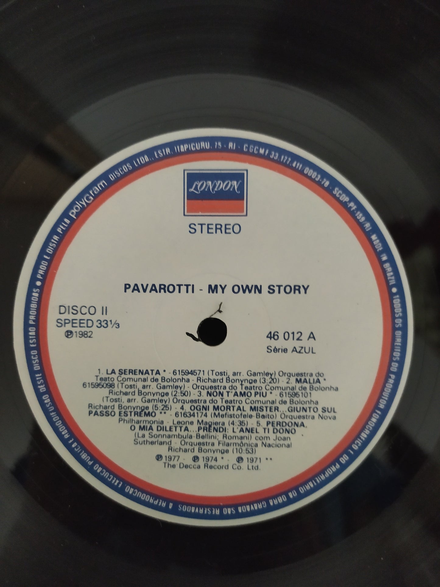 Lp Vinil Luciano Pavarotti My Own Story Duplo