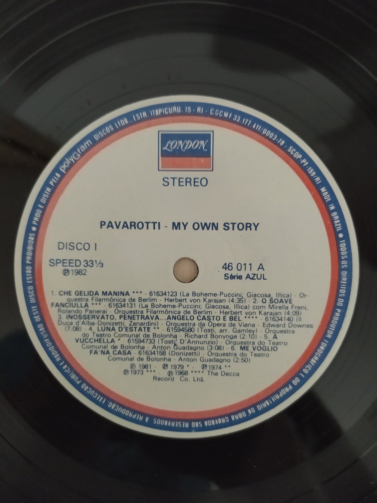 Lp Vinil Luciano Pavarotti My Own Story Duplo