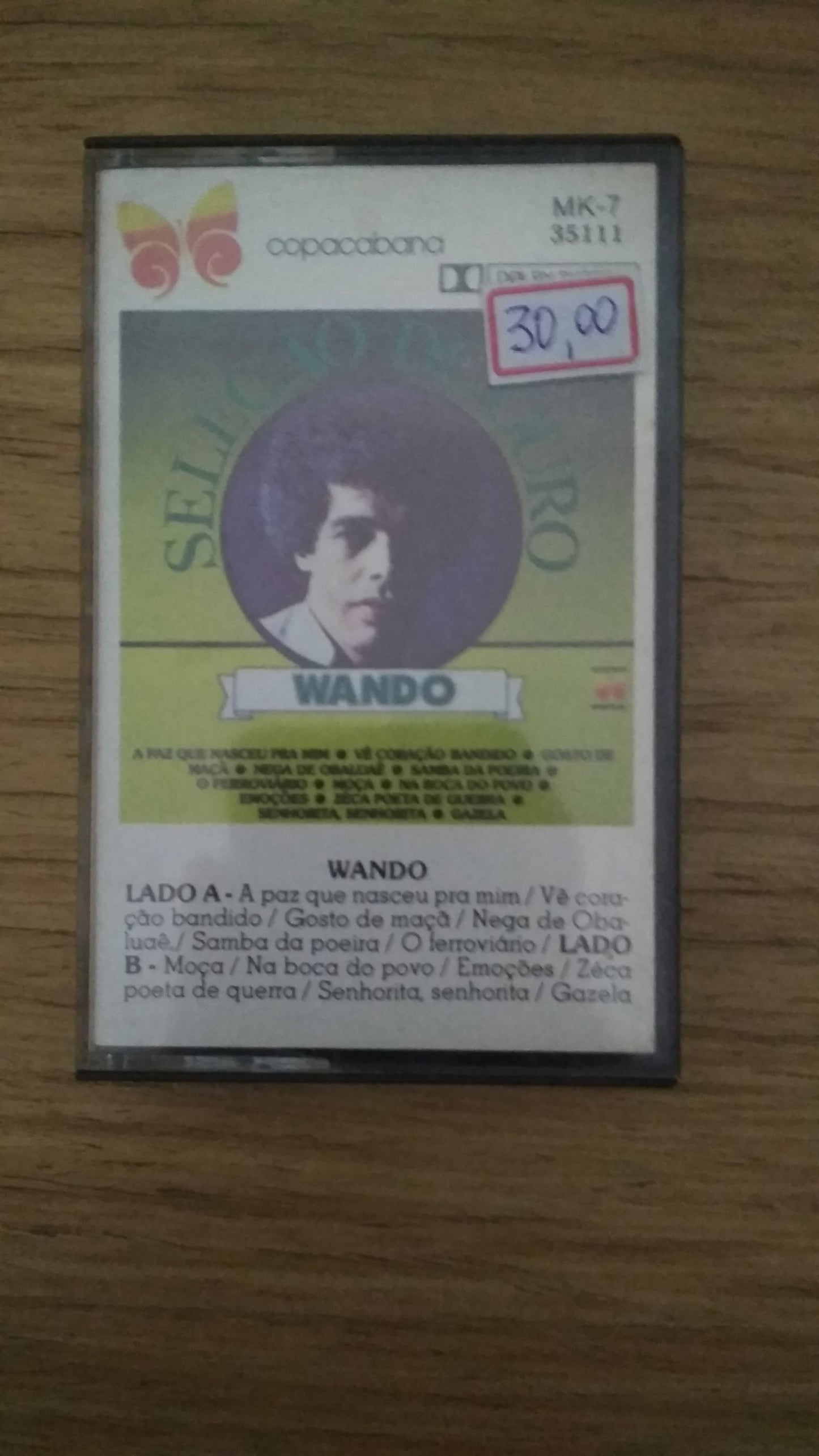 Fita K7 Cassete Seleção de Ouro Wando