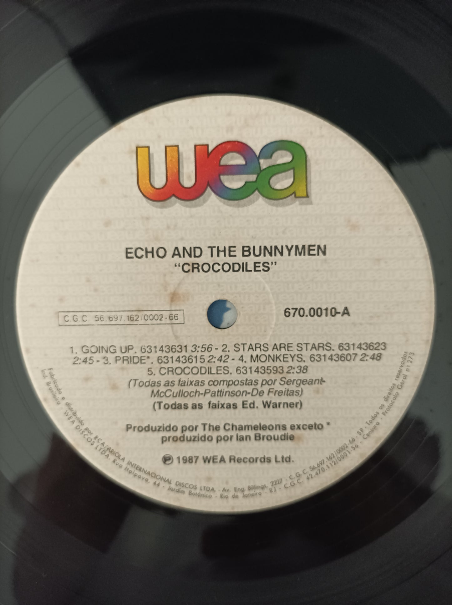 Lp Vinil Echo & The Bunnymen Crocodiles Com encarte