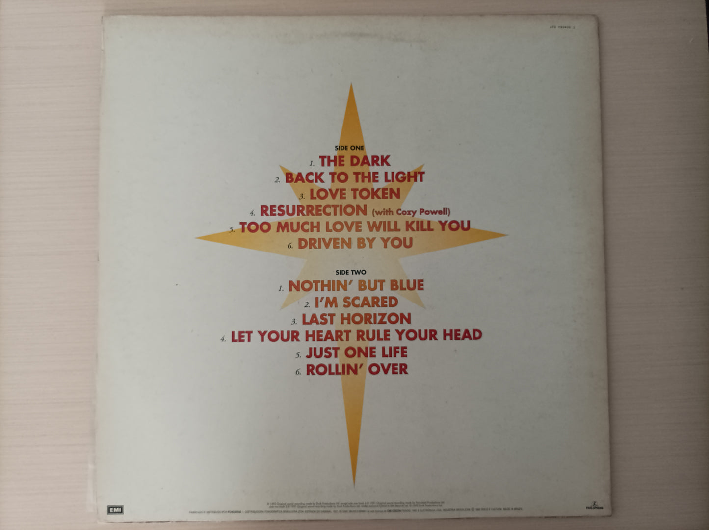 Lp Vinil Brian May Back to the light Com encarte