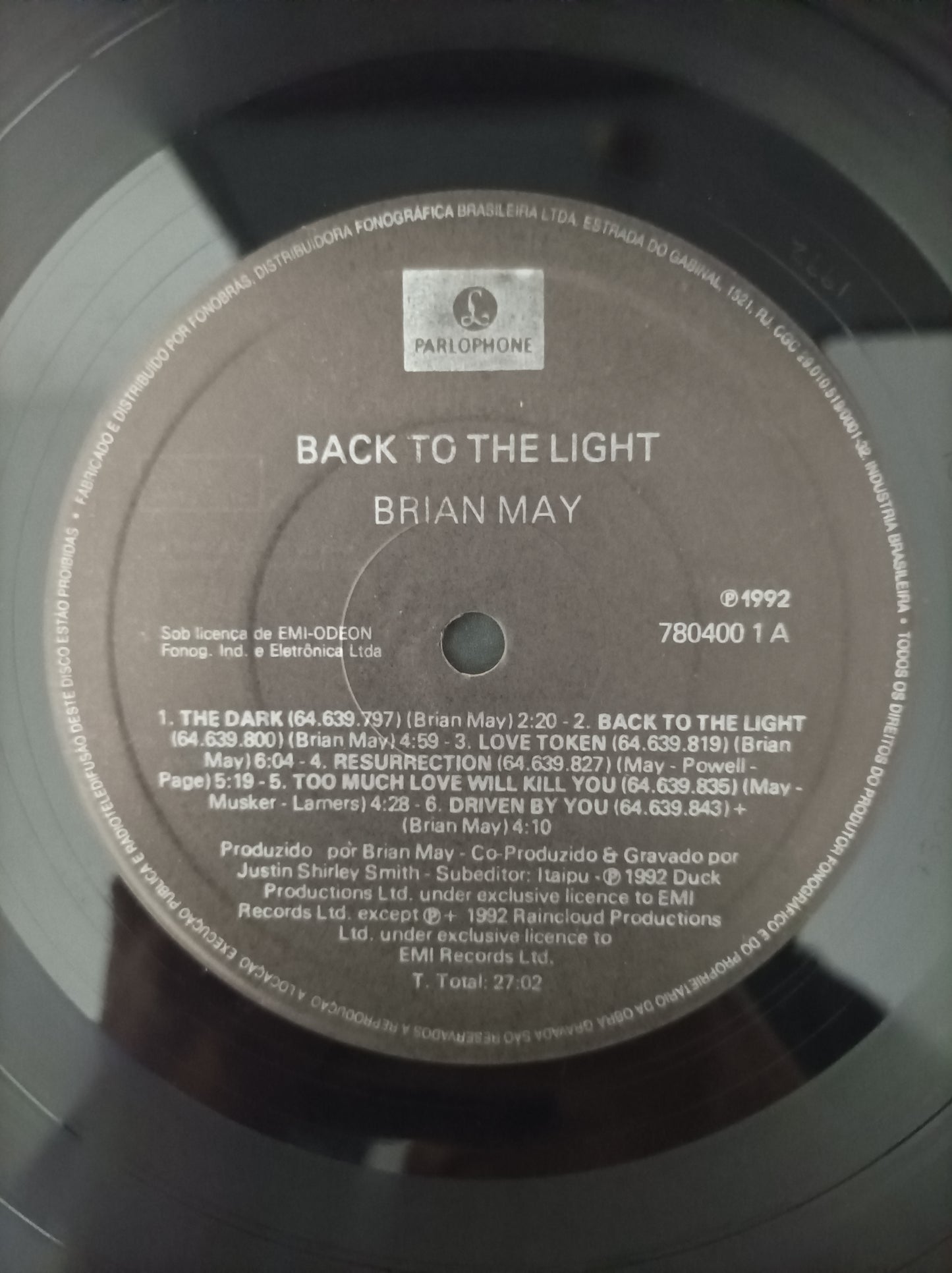 Lp Vinil Brian May Back to the light Com encarte