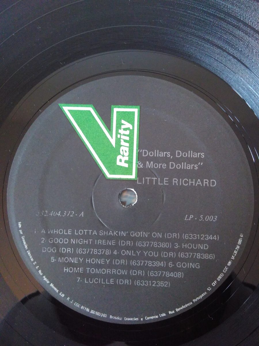 Lp Vinil Little Richard Dollars Dollars And More Dollars