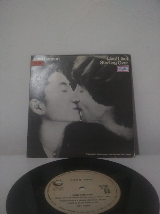 Vinil Compacto John Lennon Starting Over / Kiss Kiss Kiss