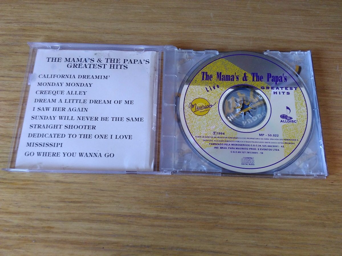 Cd The Mama's And The Papa's Greatest Hits