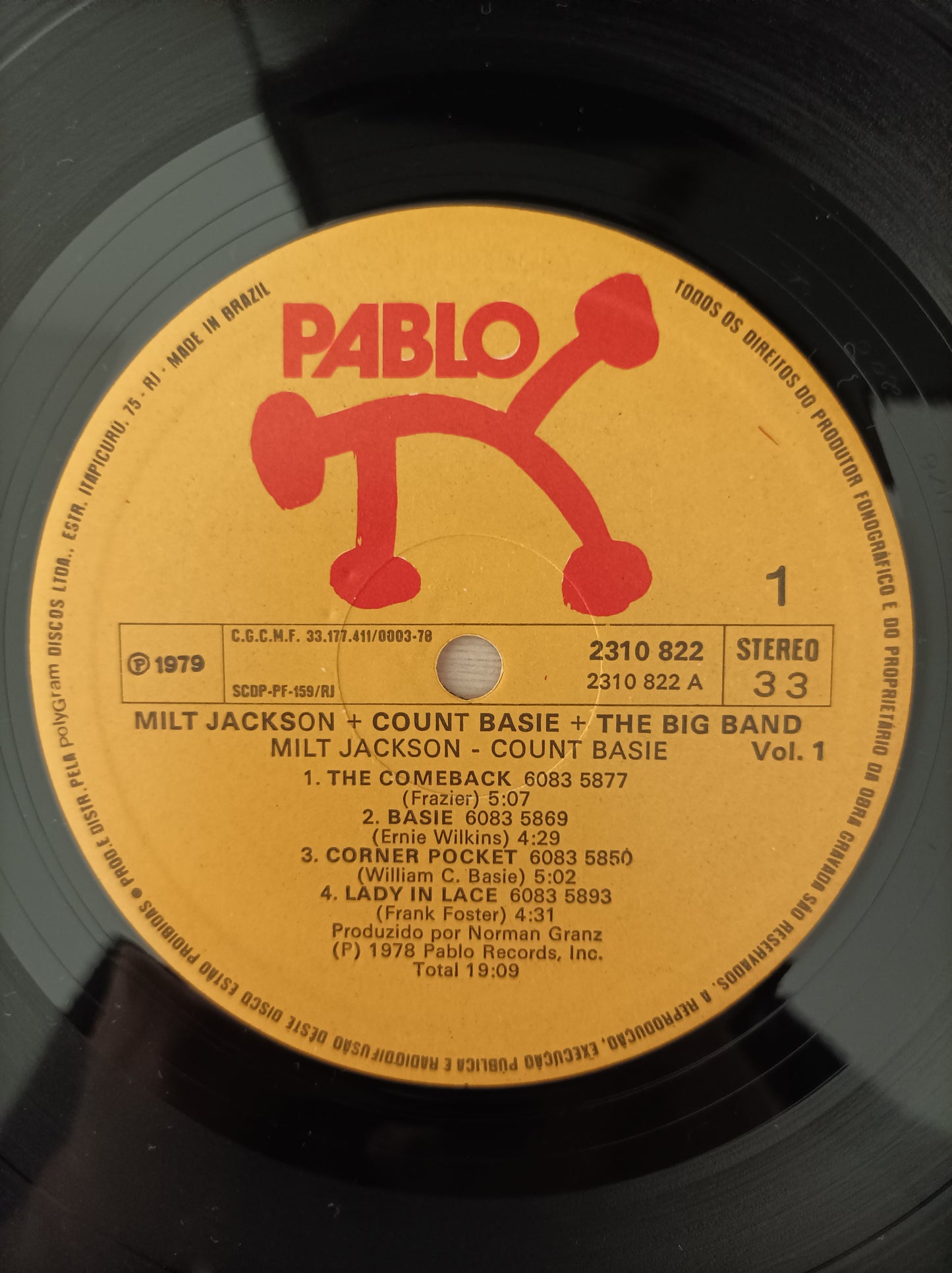 Lp Vinil Milt Jackson Count Basie The Big Band Vol. 1