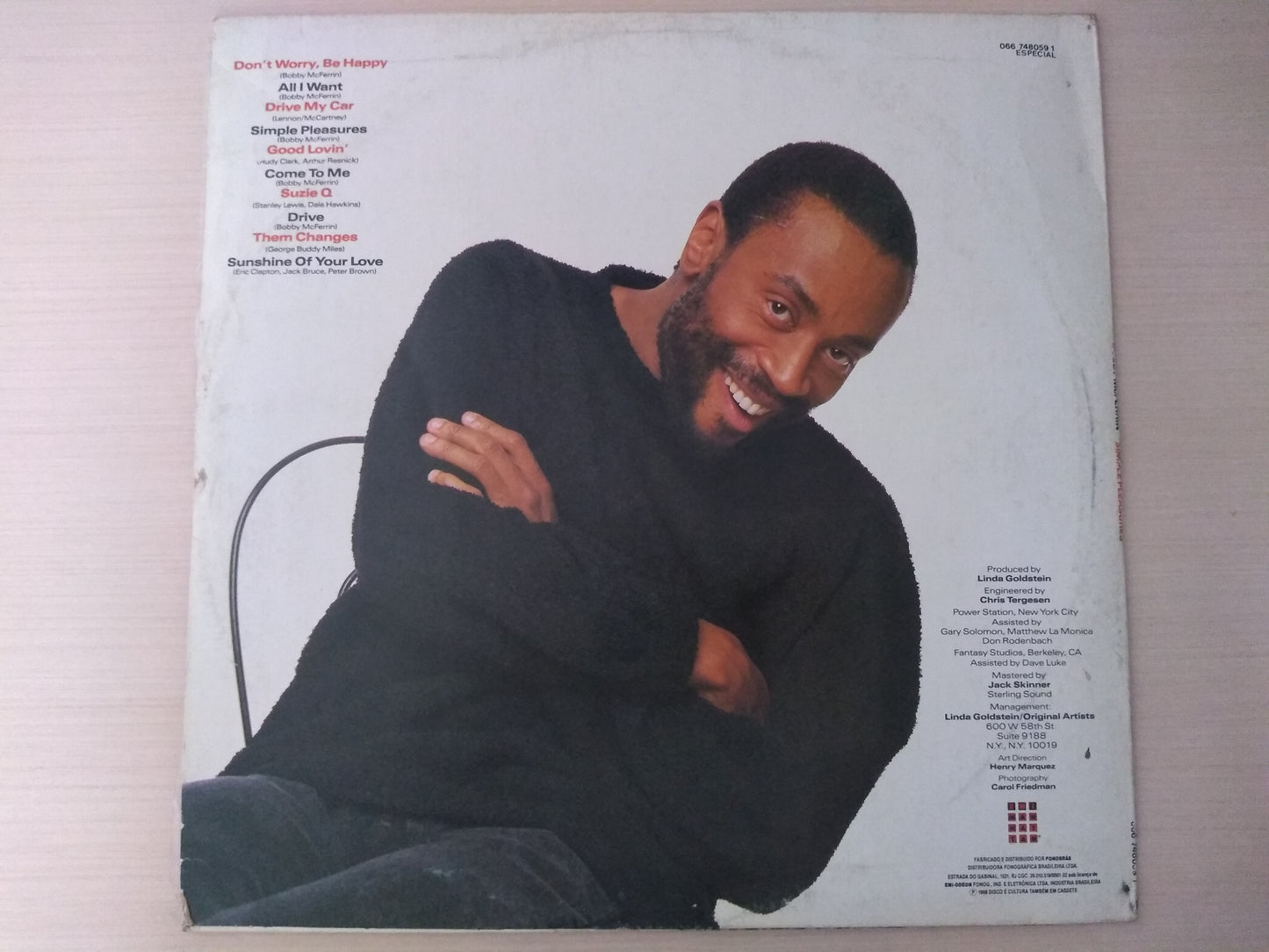Lp Vinil Bobby McFerrin Simple Preasures