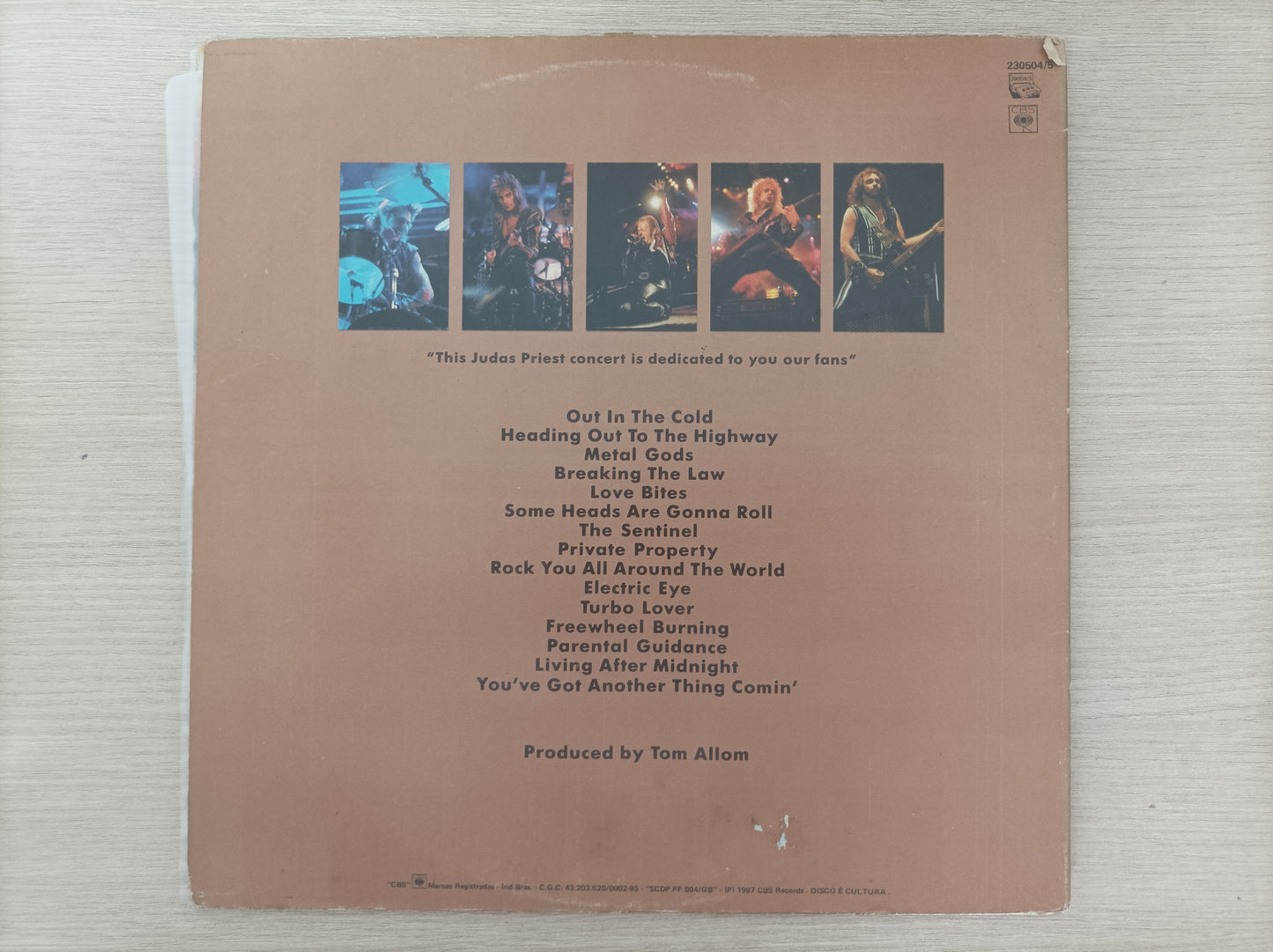 Lp Vinil Judas Priest Live! Duplo Com encartes
