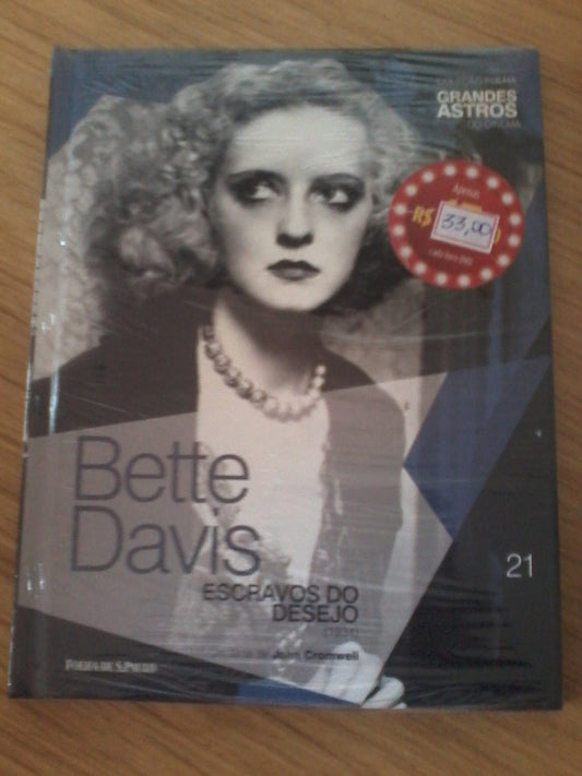 DVD Livro Bette Davis Escravos Do Desejo 1934 Lacrado Folha