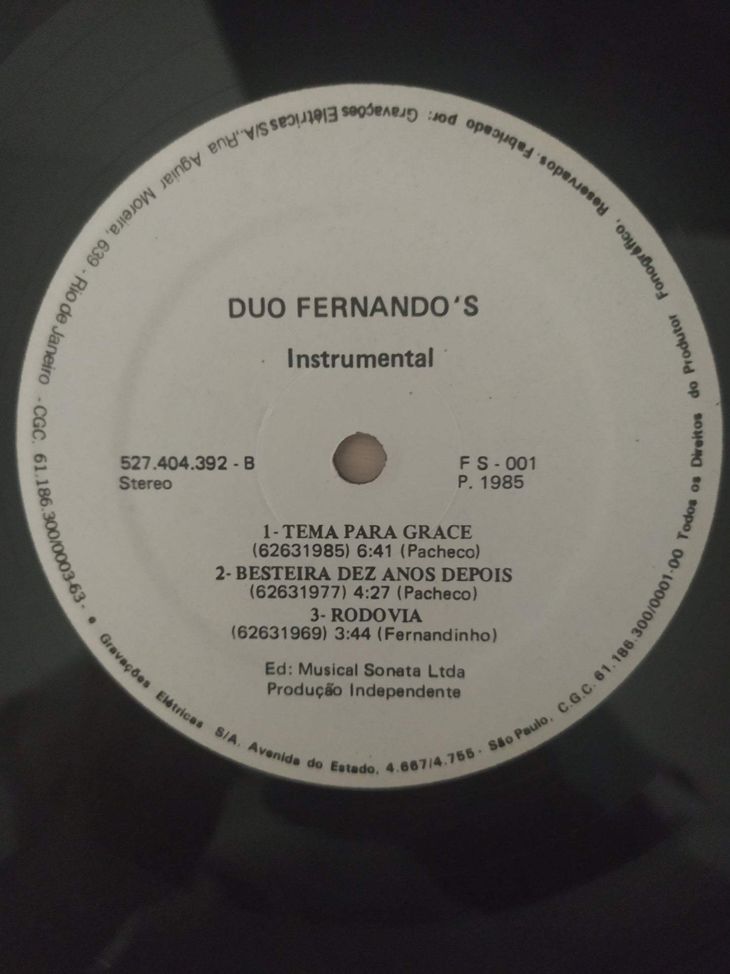 Lp Vinil Duo Fernando's Instrumental