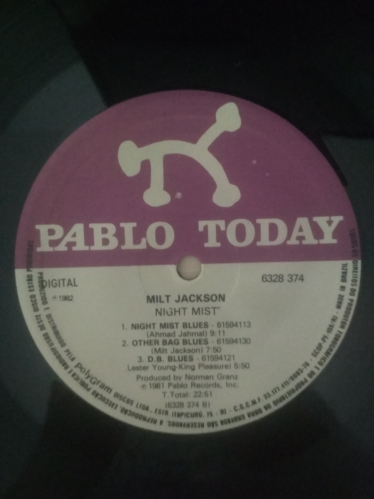 Lp Vinil Milt Jackson Night Mist