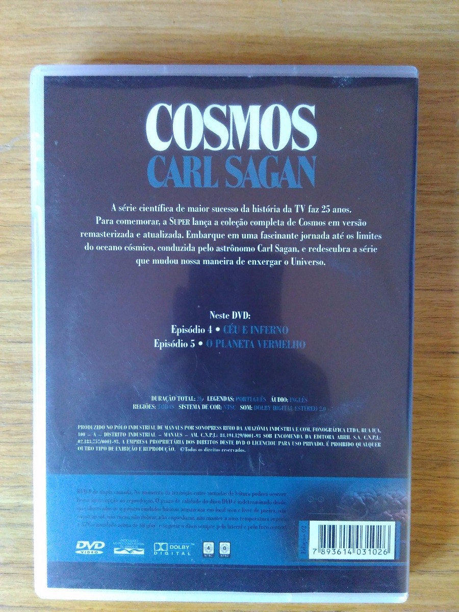 DVD - Cosmos Vol 2 - Carl Sagan