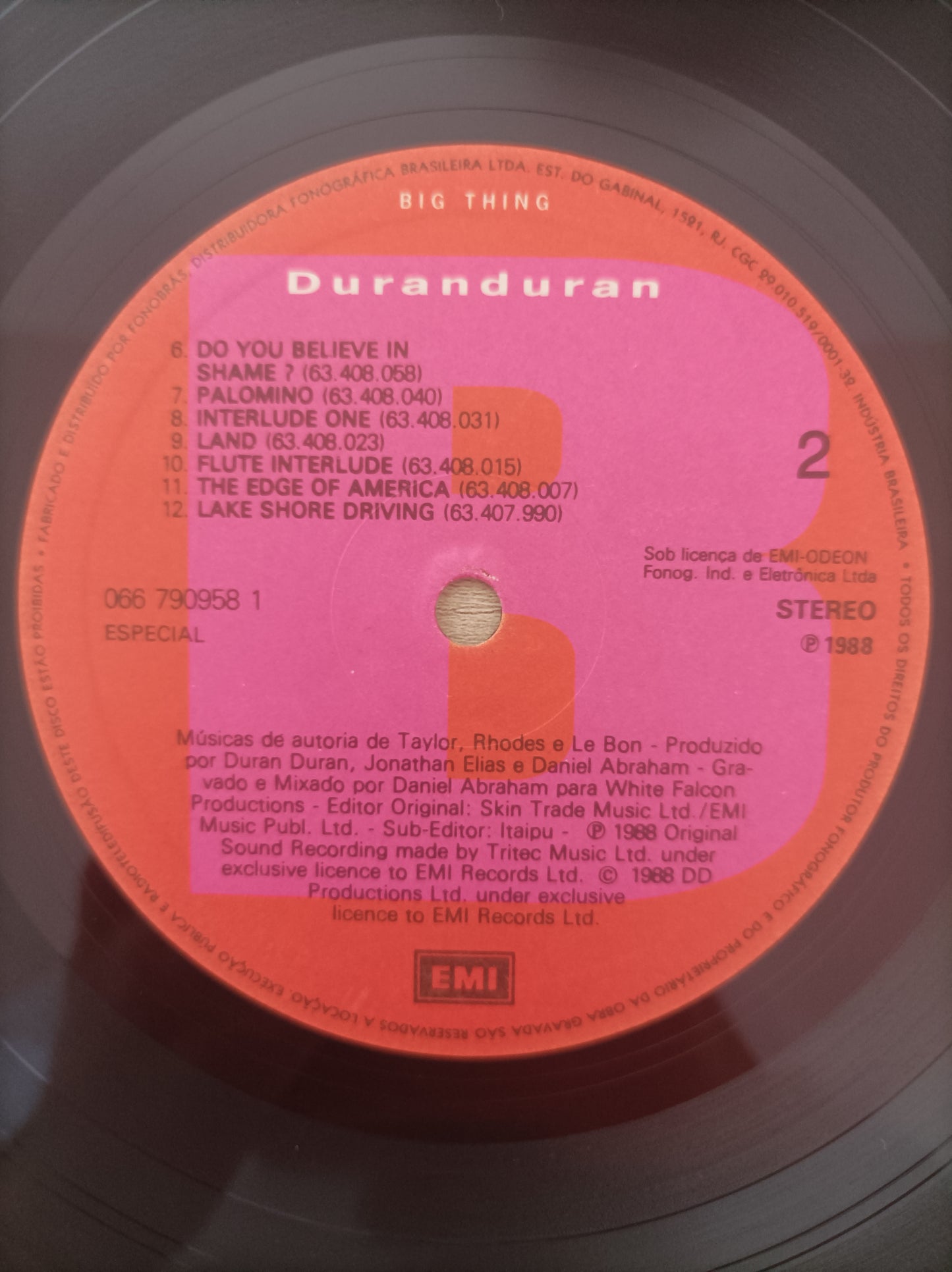Lp Vinil Duran Duran Big Thing Capa dupla