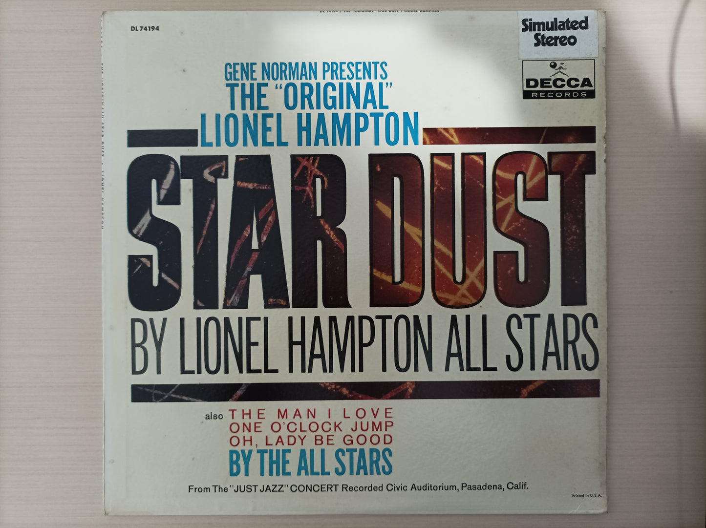 Lp Vinil Lionel Hampton Stardust