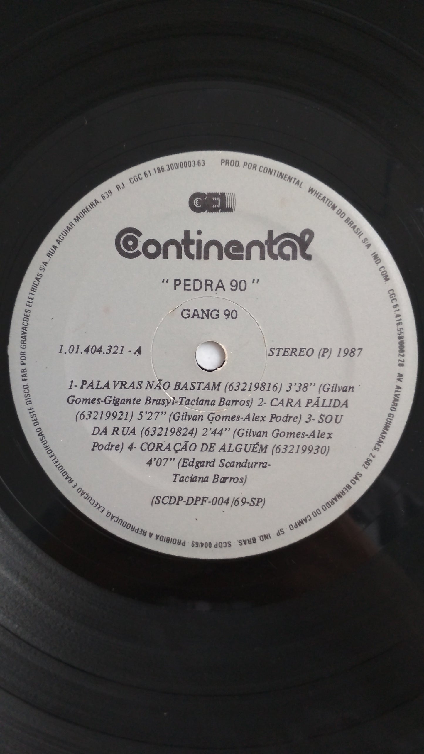 Lp Vinil Gang 90 - Pedra 90