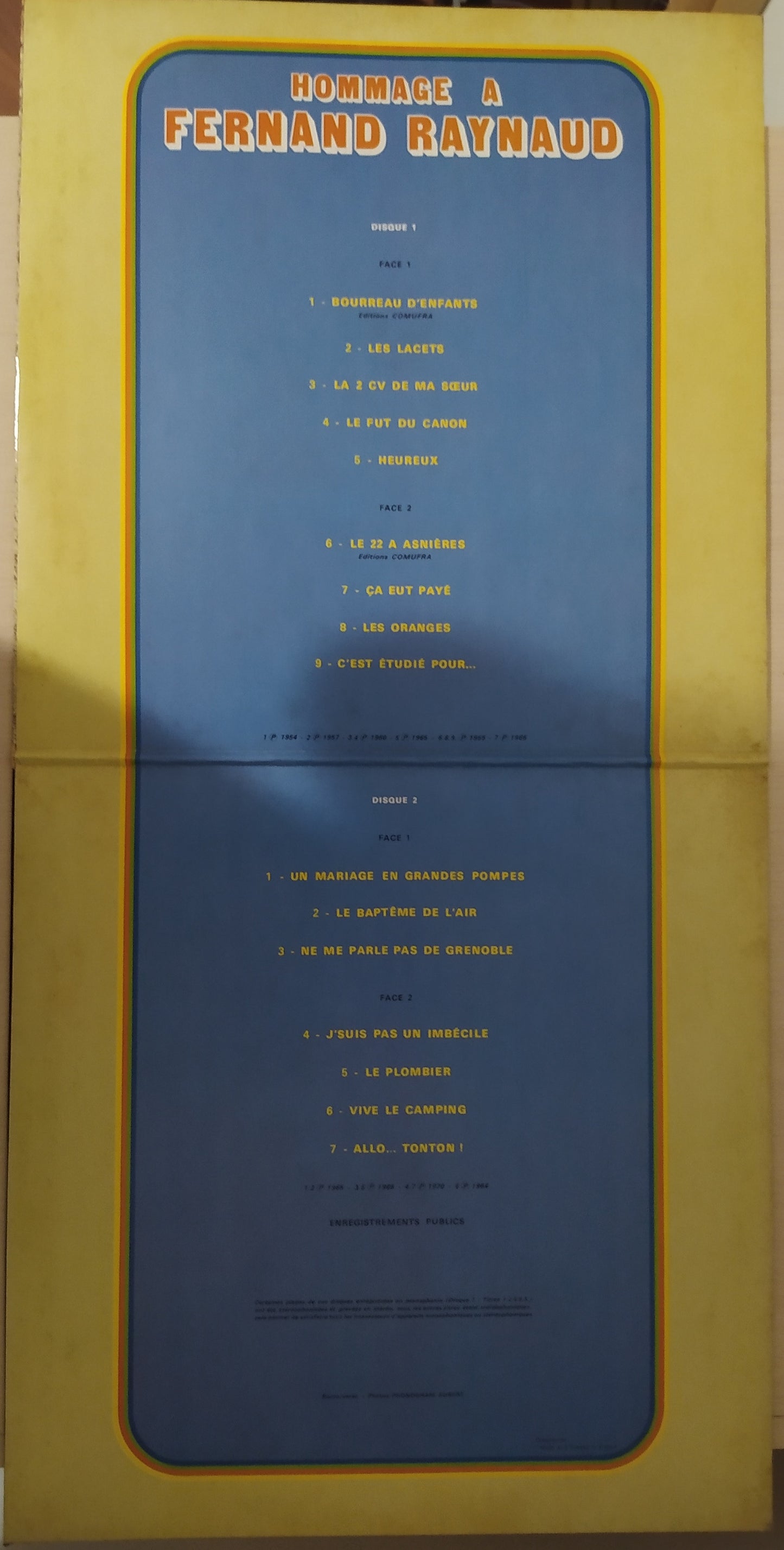 Lp Vinil Fernand Raynaud Hommage A