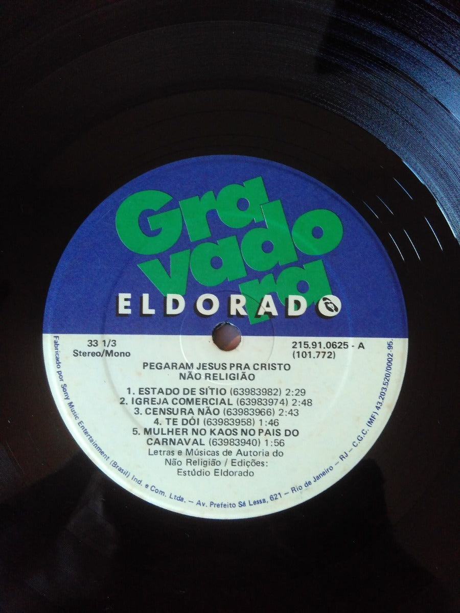 Lp Vinil Não Religião Pegaram Jesus Pra Cristo