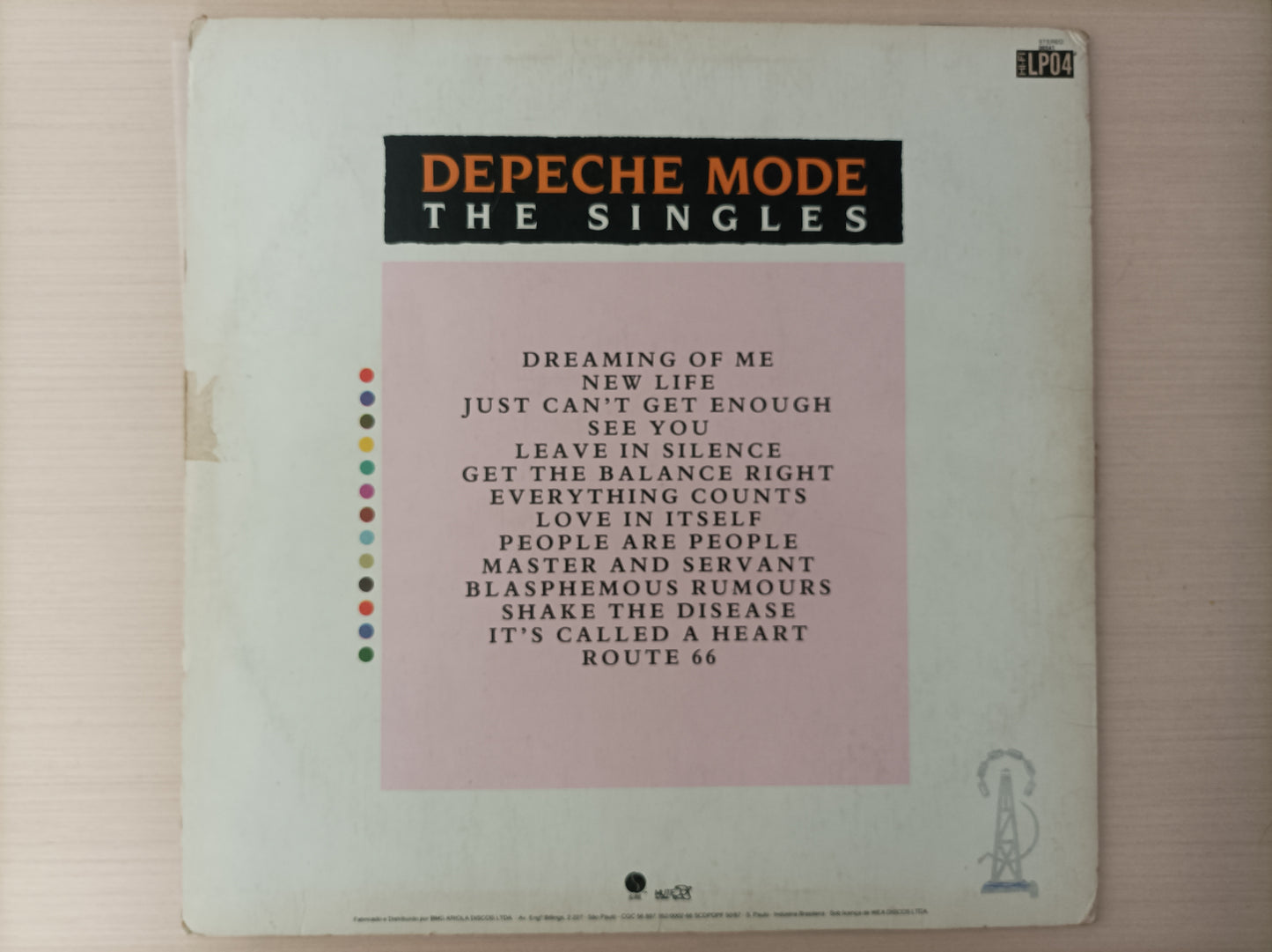 Lp Vinil Depeche Mode The Singles Com encarte