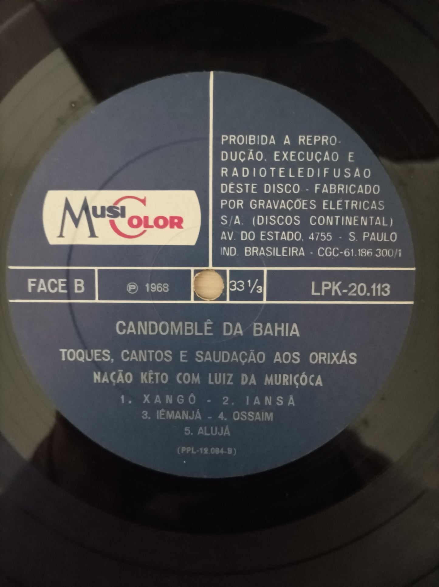 Lp Vinil Luiz Da Muriçoca Candomblé Da Bahia