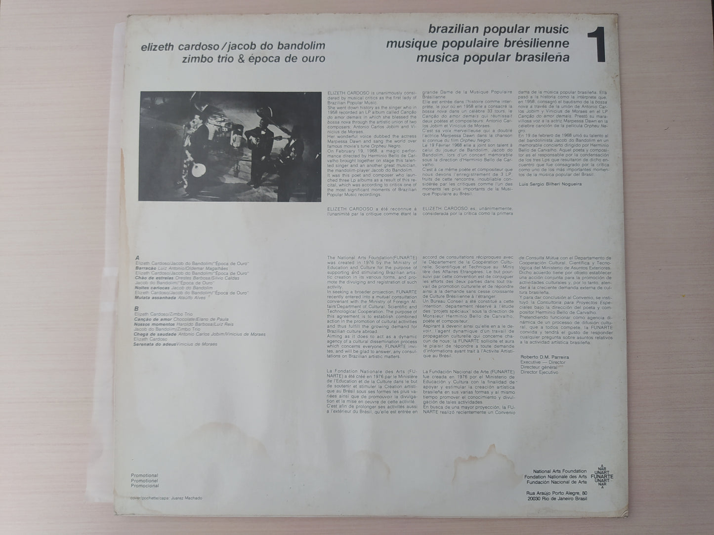 Lp Vinil Elizeth Cardoso Brazilian Popular Music 1