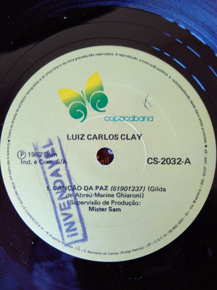 Lp Vinil Compacto Luiz Carlos Clay Canção Da Paz